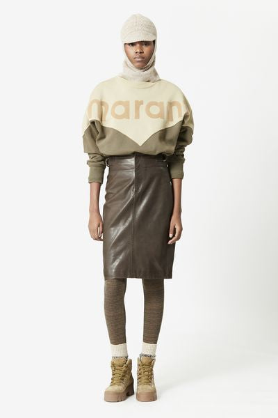 Houston 투톤 로고 스웻셔츠 - 카키색 옷감 - Woman - 2