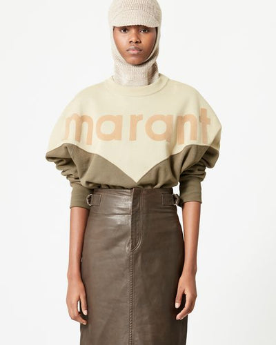 Houston two-tone logo sweatshirt - Khaki - Woman - 3