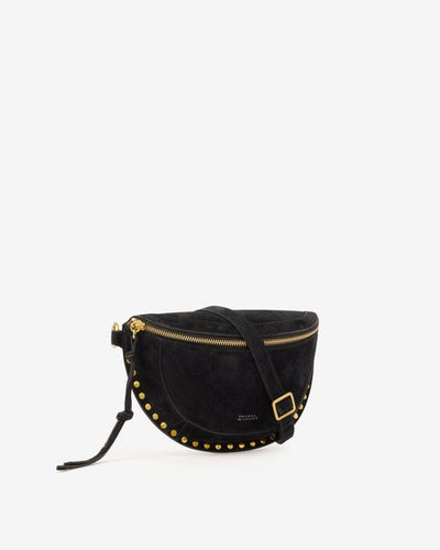 Skano suede leather belt bag - Black - Woman - 7