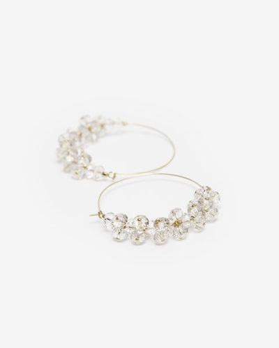 Goldfarbene kreolen polly - Transparent - Woman - 3