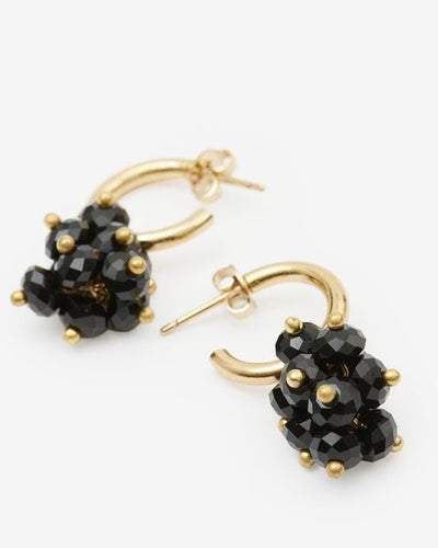 Aros dorados polly - Negro - Woman - 3