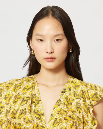 Orecchini a cerchio bombati shiny crescent - D'oro - Woman - 2