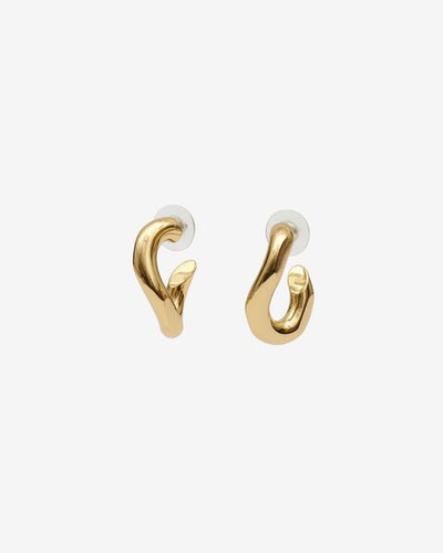 Links hoop earrings - Gold - Woman - 1