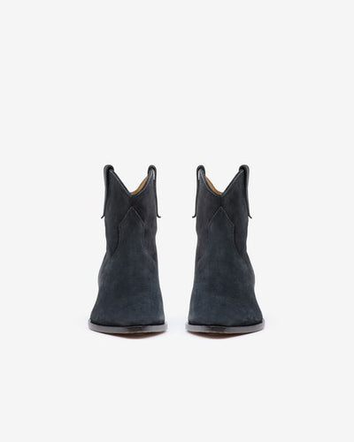 Dewina suede calfskin leather cowboy boots - Black - Woman - 8