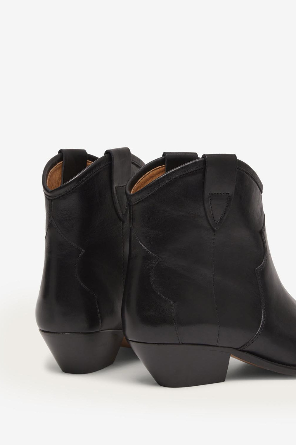 Dewina calfskin leather cowboy boots - Black - Woman - 2