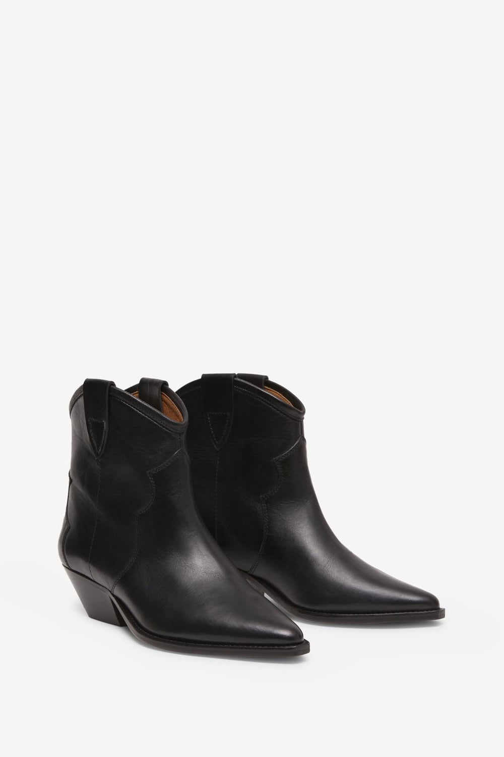Dewina calfskin leather cowboy boots - Black - Woman - 3