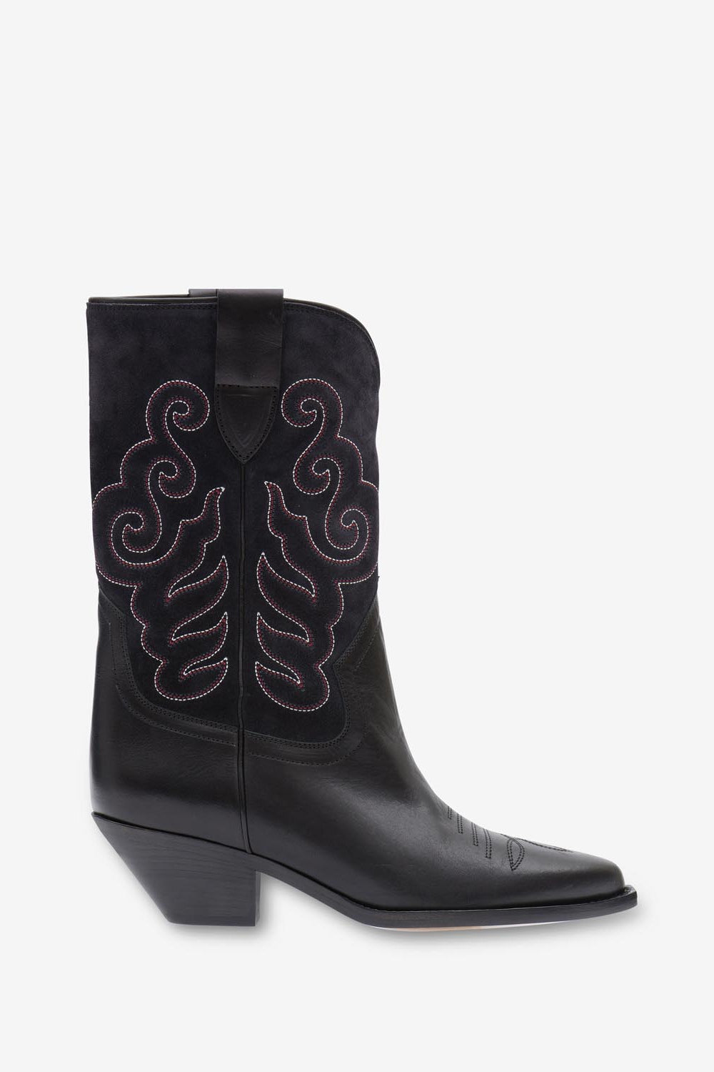 Duerto cowboy boots in suede leather - Black-faded black - Woman - 1
