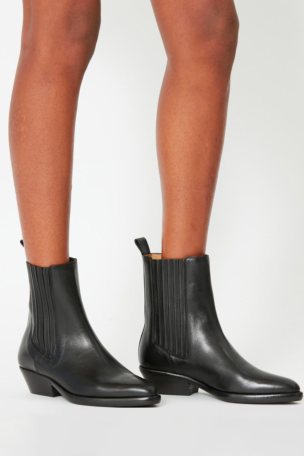 Bottines style santiag delena - Noir - Woman - 5