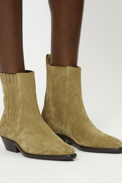 Bottines style santiag delena - Taupe - Woman - 5