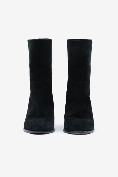 Bottes en cuir velours rouxa - Noir - Woman - 7
