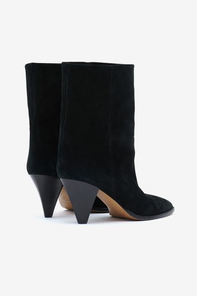 Bottes en cuir velours rouxa - Noir - Woman - 3