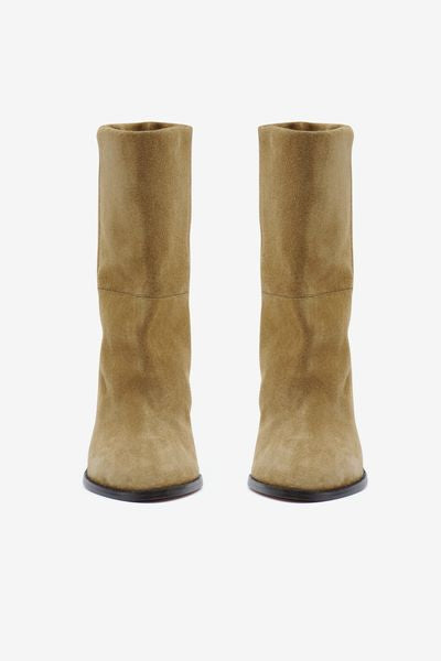 Rouxa suede ankle boots - Taupe - Woman - 4