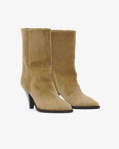 Rouxa suede ankle boots - Taupe - Woman - 3