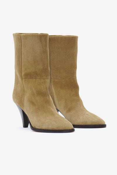 Rouxa suede ankle boots - Taupe - Woman - 3