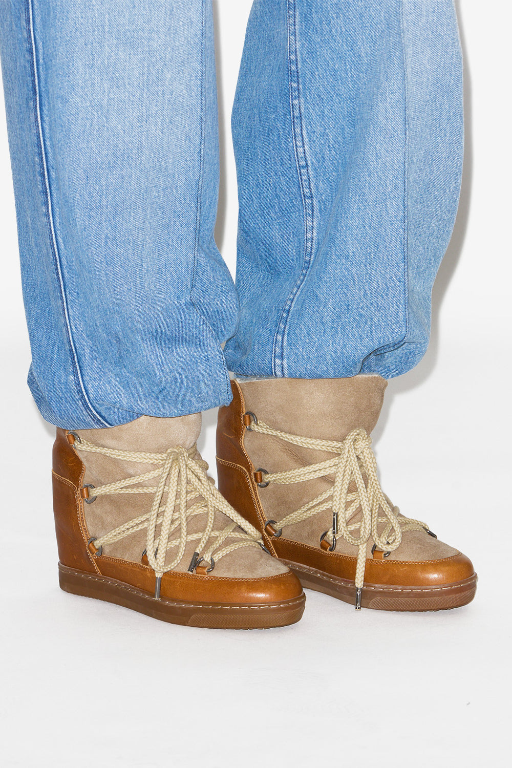 Botas après-ski forradas nowles - Camel - Woman - 4