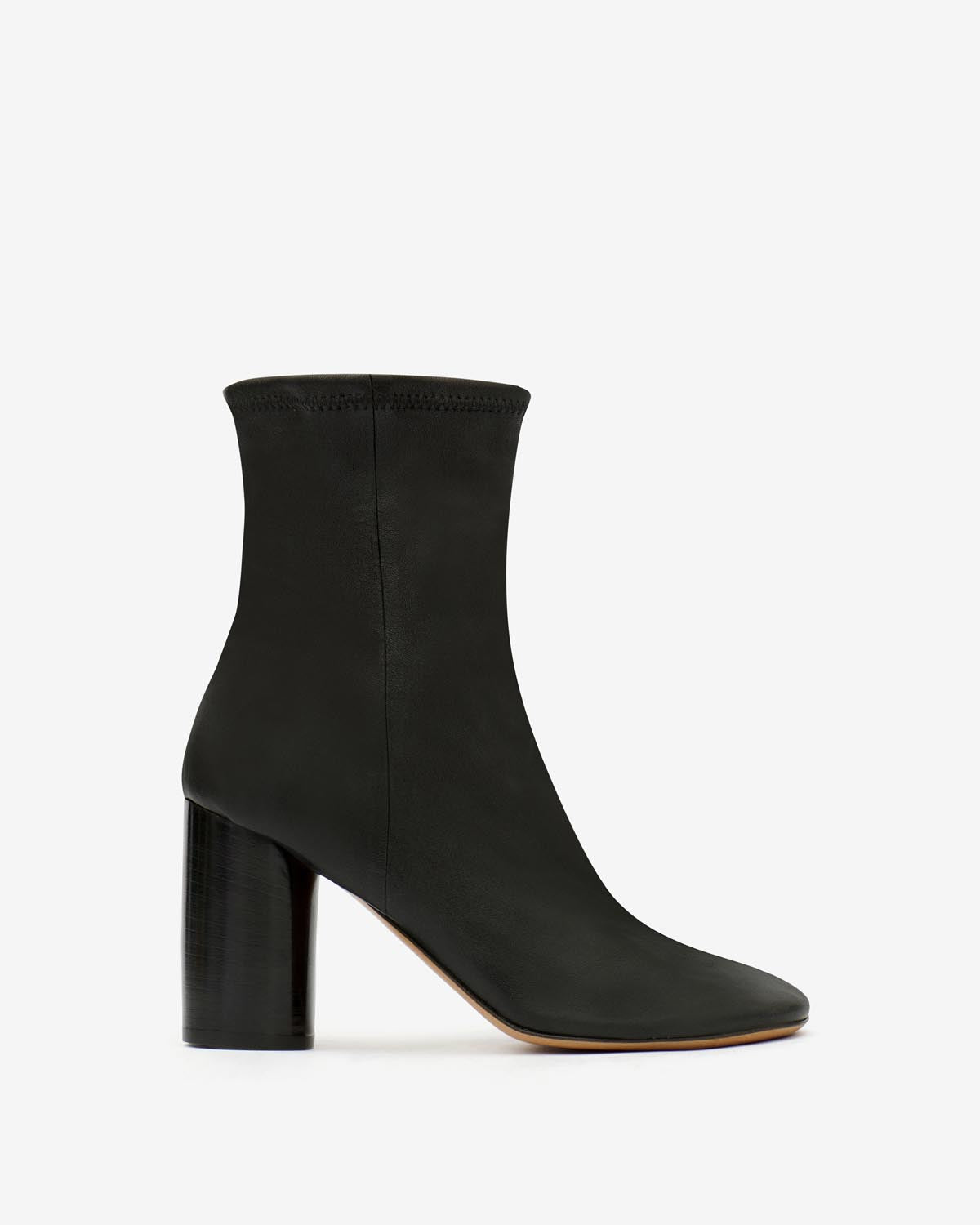 Bottines en cuir souple à talons hauts labee - Noir - Woman - 1