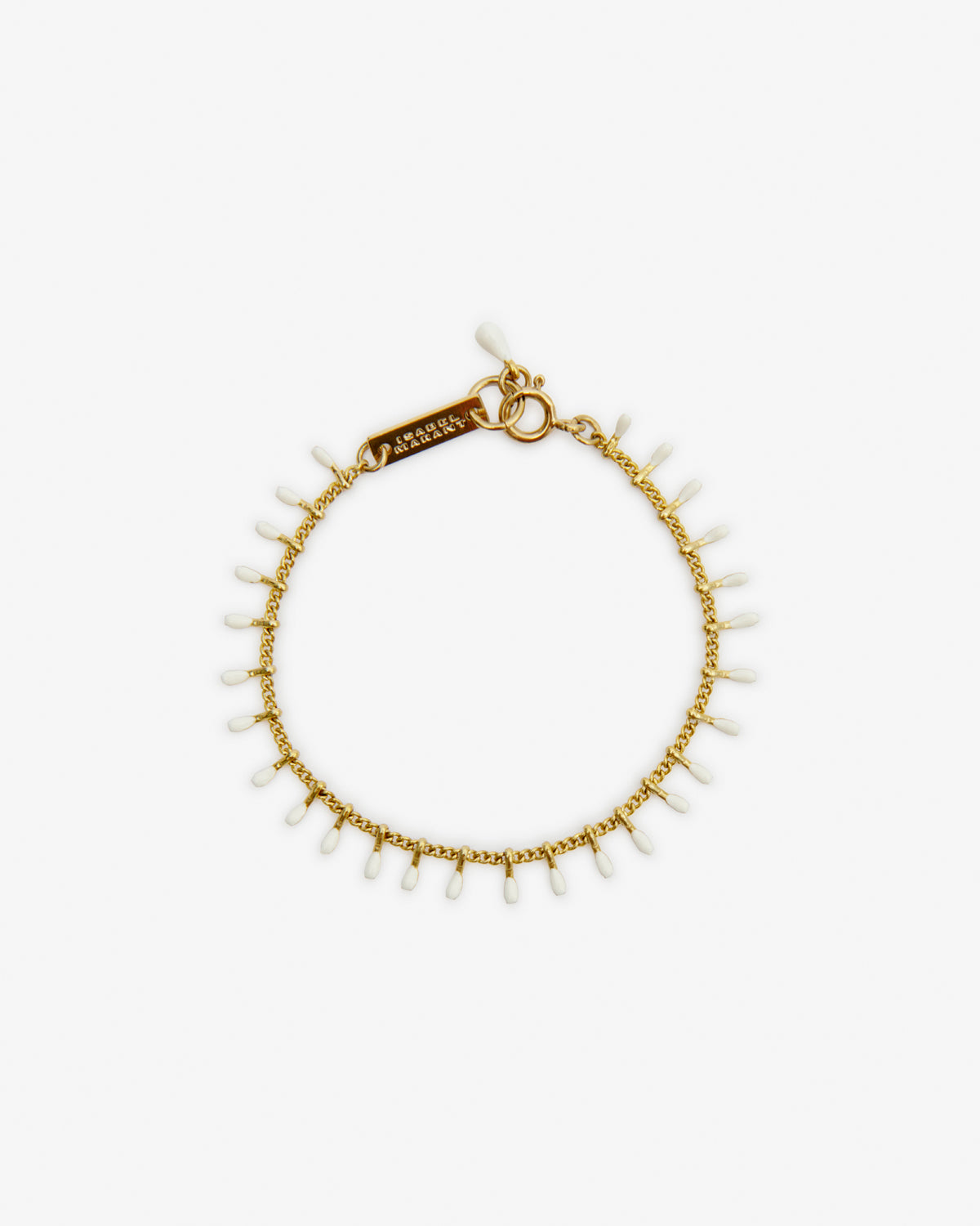 Casablanca 골드 톤 황동 체인 브레이슬릿 - 에크루 - Woman - 1