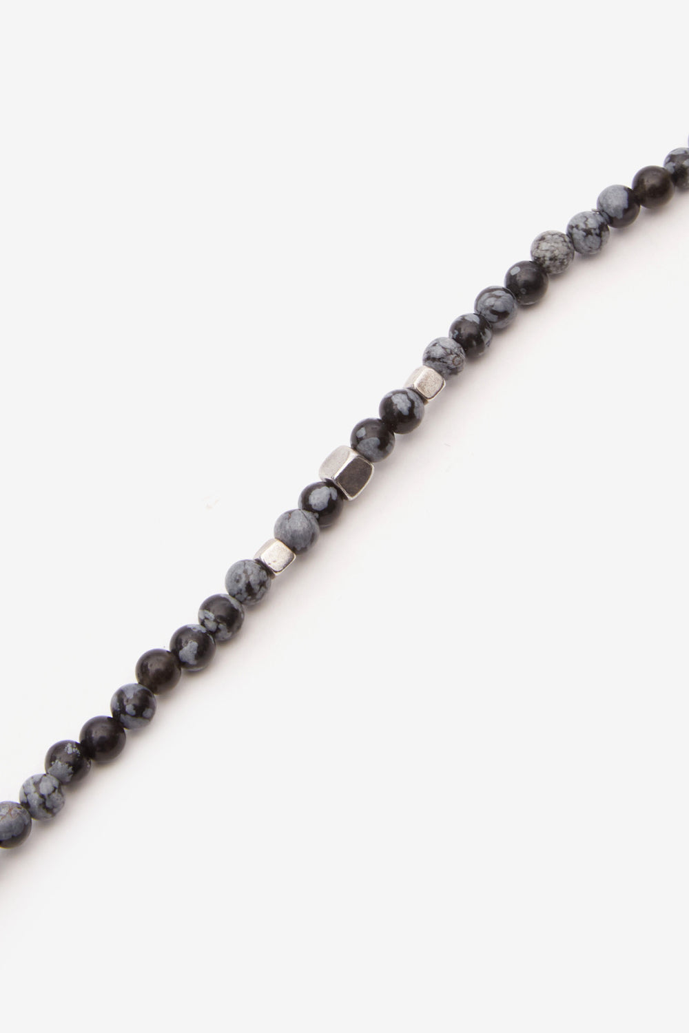 Bracciale snowstone in pietra naturale - Nero lavato - Man - 3