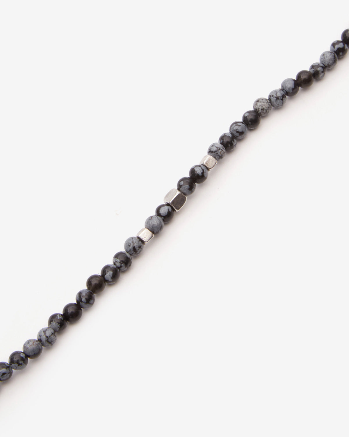 Bracciale snowstone in pietra naturale - Nero lavato - Man - 3