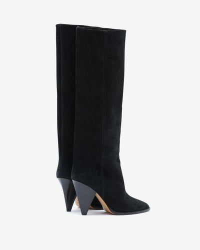 Ririo suede leather boots - Black - Woman - 4
