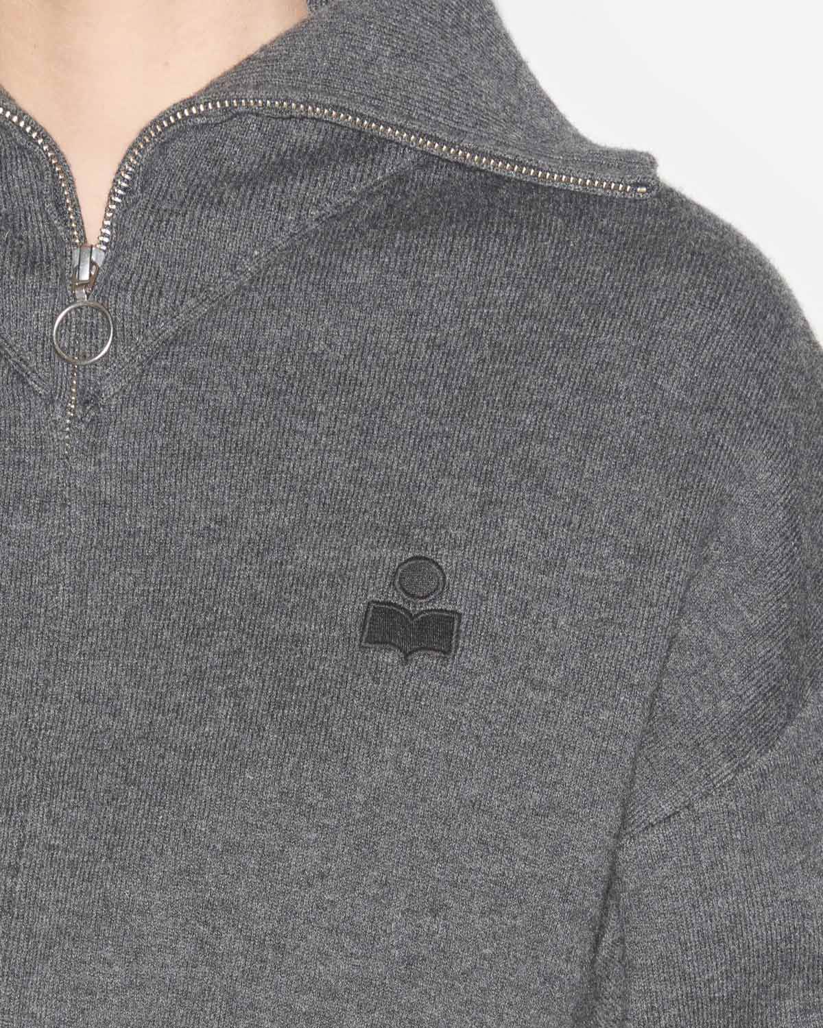 Cárdigan oxane corto de punto liso - Anthracite - Woman - 2