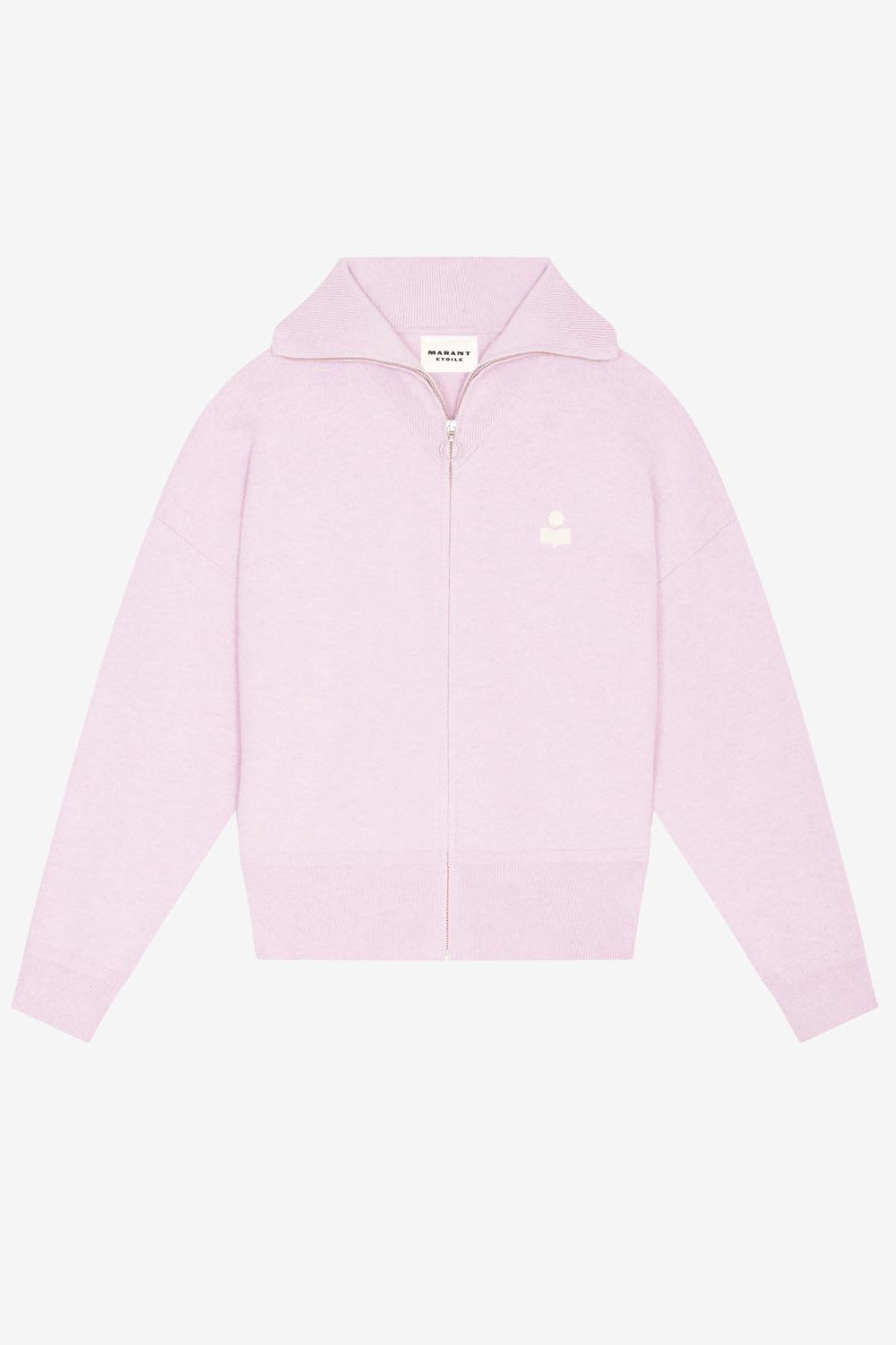 Cardigan con zip axelle - Lilac - Woman - 1