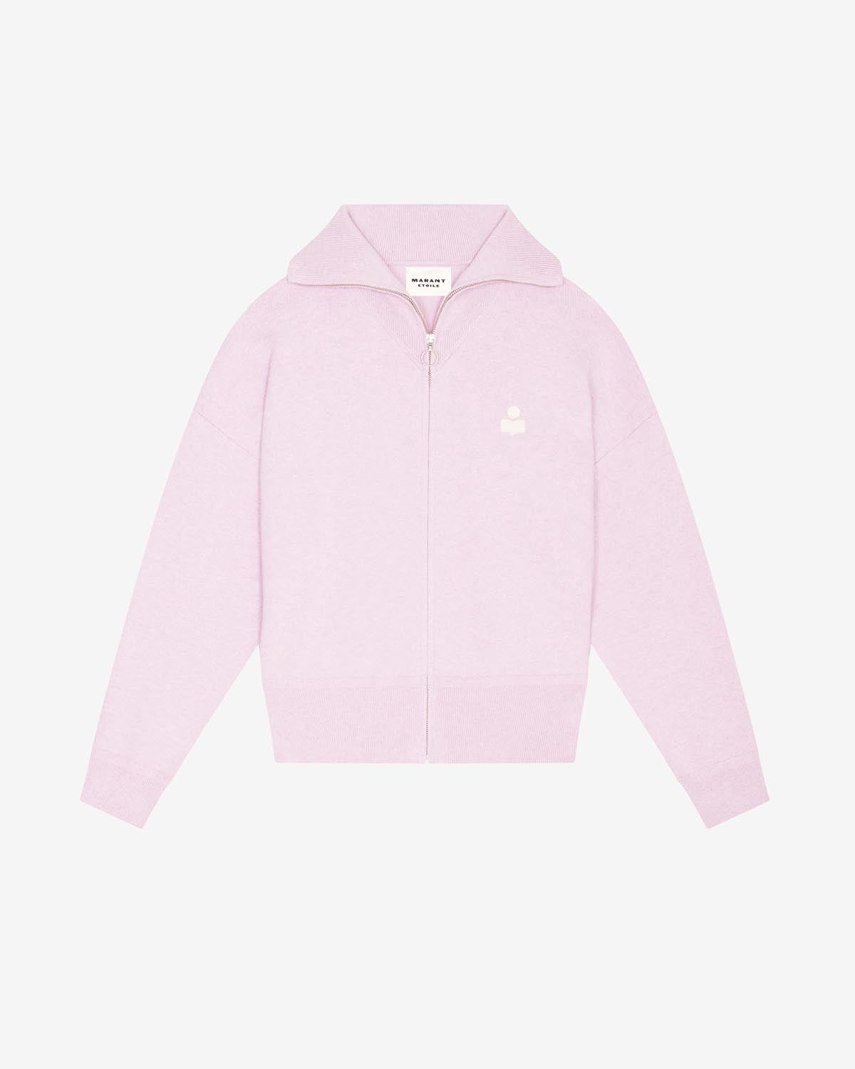 Cárdigan axelle con cierre en la parte delantera - Lilac - Woman - 4