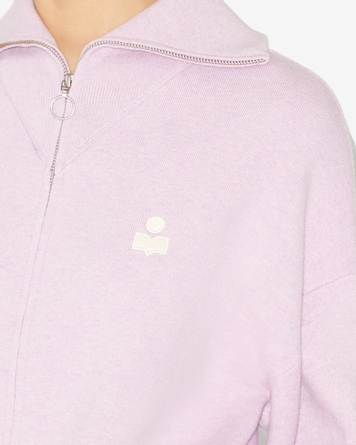 Cárdigan axelle con cierre en la parte delantera - Lilac - Woman - 1