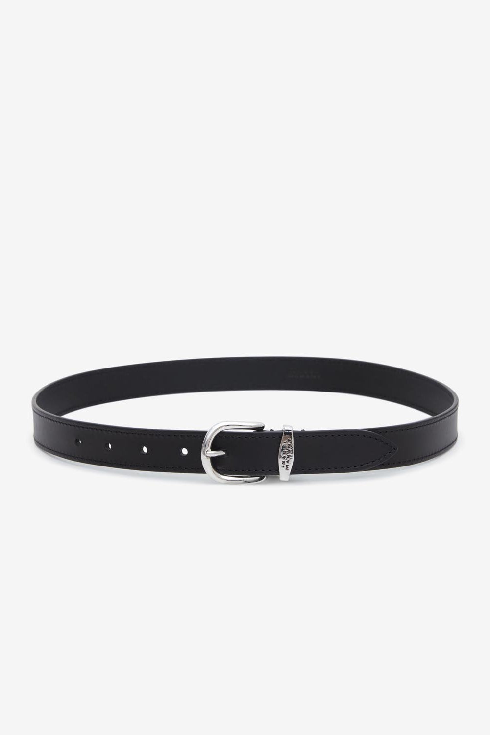 Thin belt with buckle zadd - Black and silver - Woman - 1
