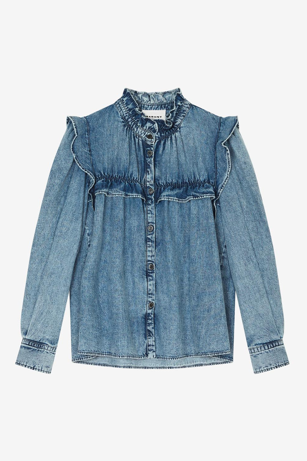 Chemise en denim à manches longues idety - Bleu clair - Woman - 1