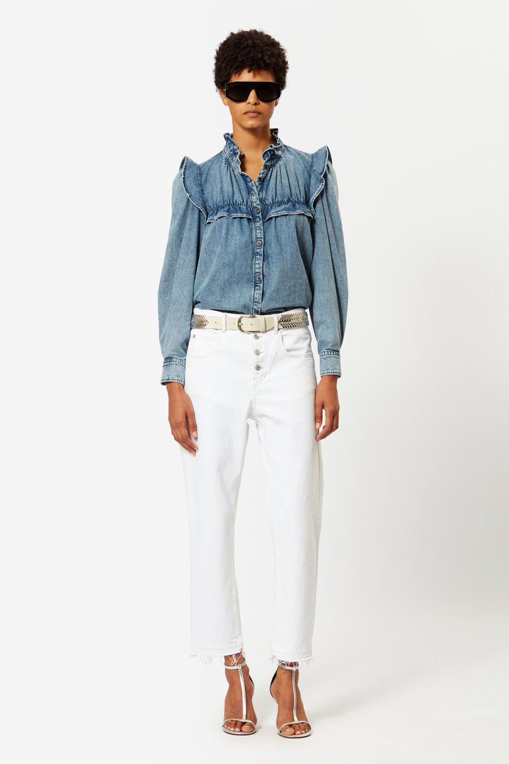 Chemise en denim à manches longues idety - Bleu clair - Woman - 2