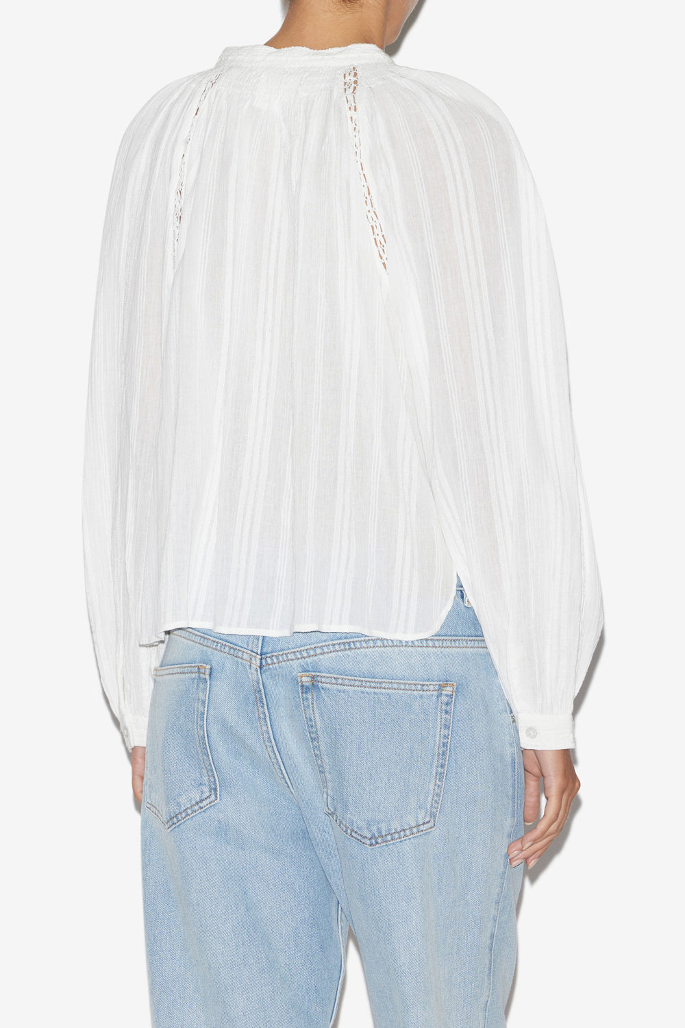 Long-sleeve cotton shirt imayae - White - Woman - 5