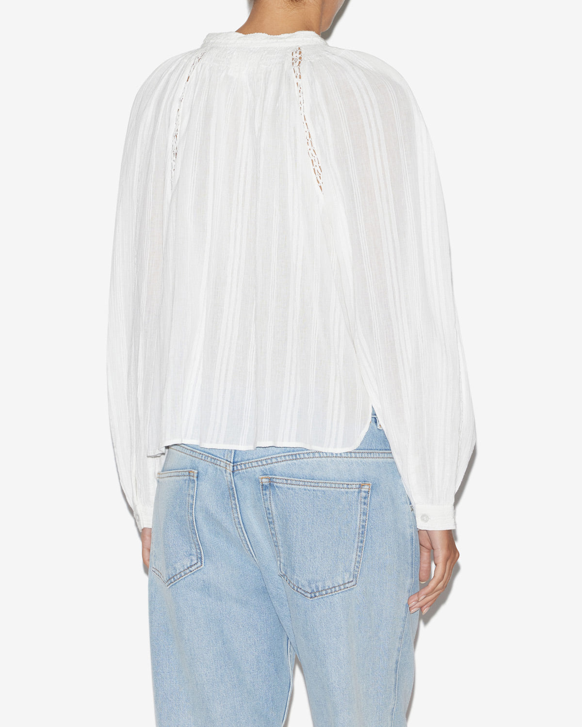 Long-sleeve cotton shirt imayae - White - Woman - 4