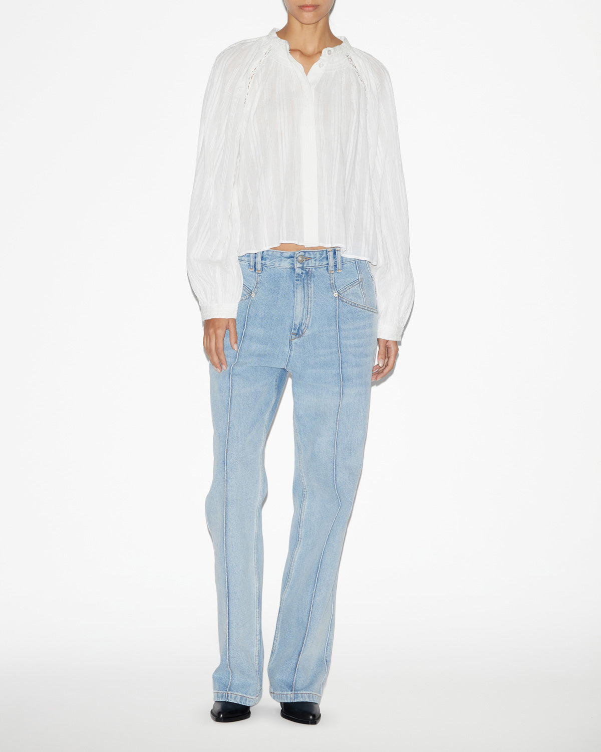 Long-sleeve cotton shirt imayae - White - Woman - 1