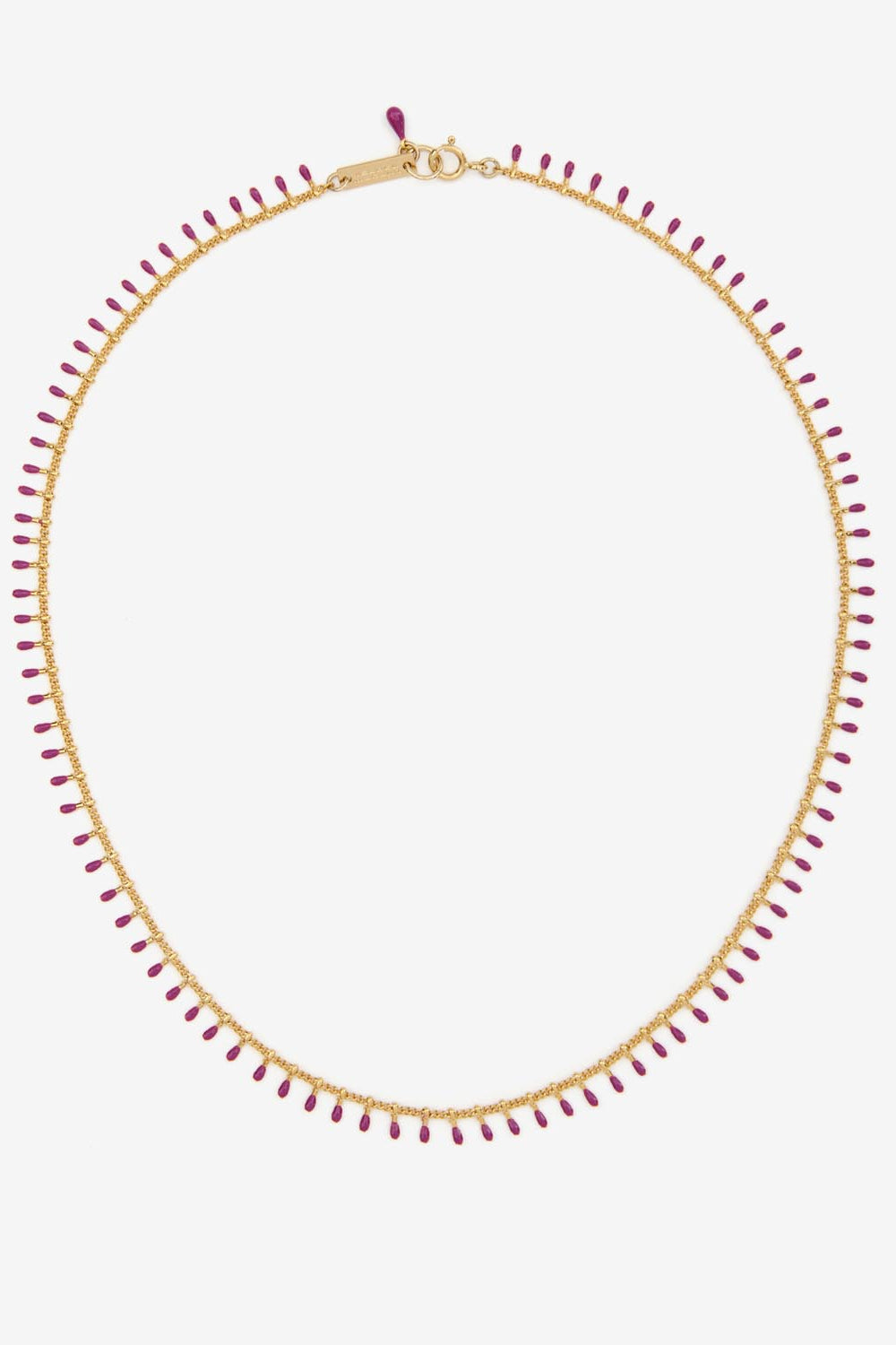 Casablanca tassel necklace - Fuchsia - Woman - 1