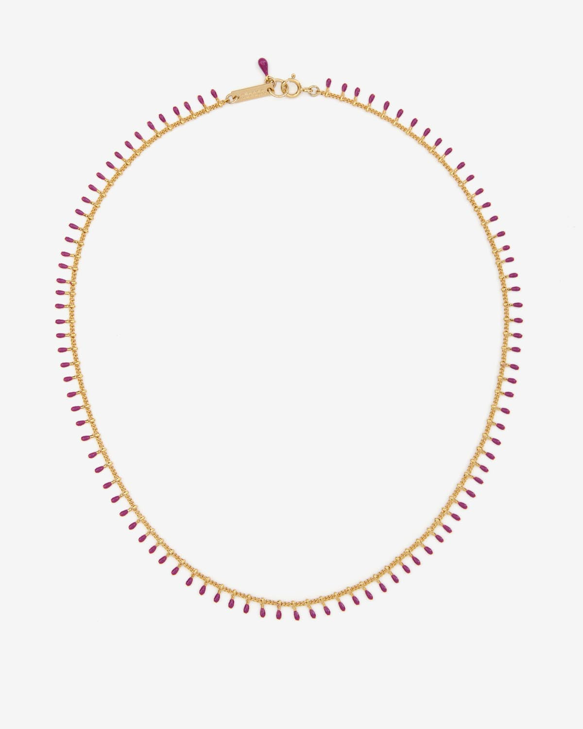 Casablanca tassel necklace - Fuchsia - Woman - 1