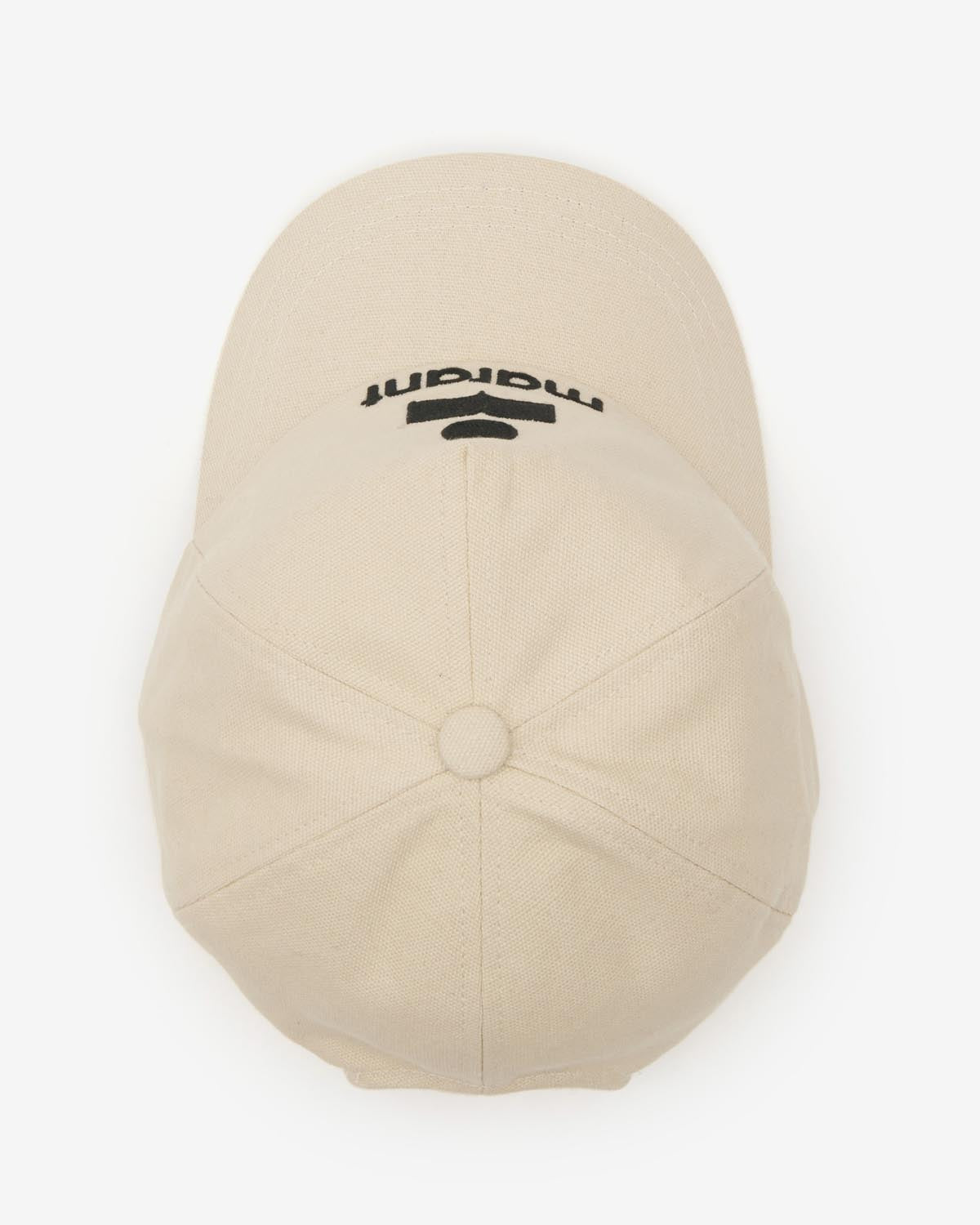 Basecap tyron aus bestickter baumwolle - Ecru and black - Woman - 4