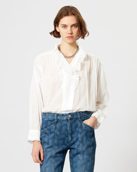 Isabel Marant - Isabel Marant イザベルマランPamias ブラウス Pamias Top Woman white | ISABEL MARANT Official online store