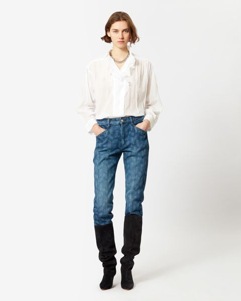 Isabel Marant - Isabel Marant イザベルマランPamias ブラウス Pamias Top Woman white | ISABEL MARANT Official online store