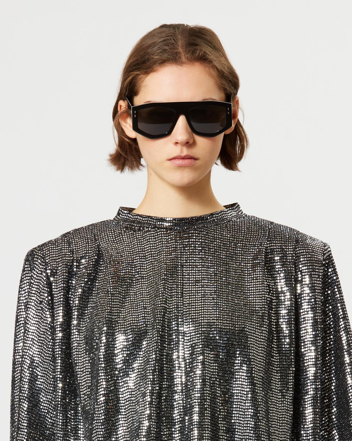 Delfi 3/4 sleeve top - Argento - Woman - 3