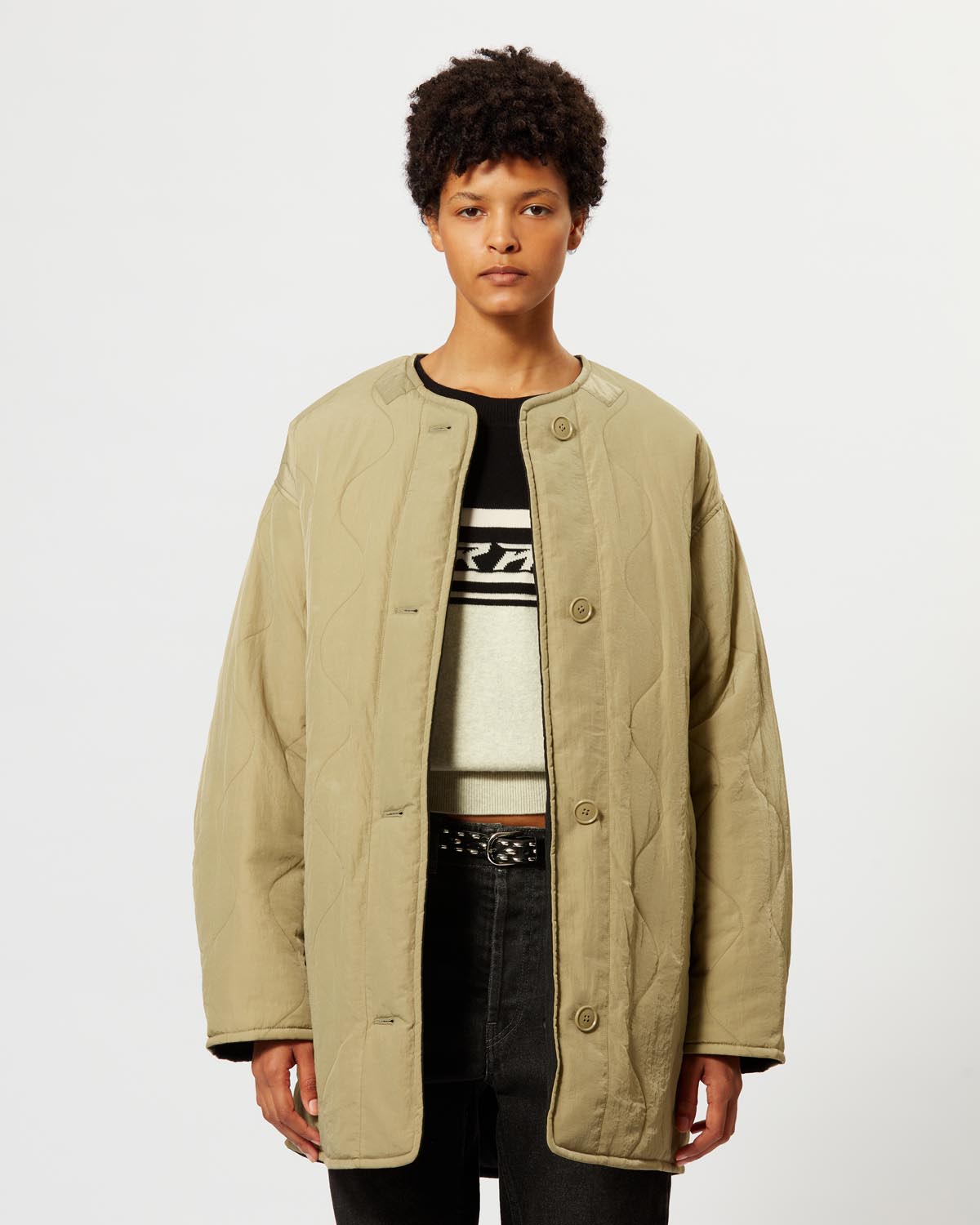 Abrigo corto acolchado nesma - Negro - Woman - 3