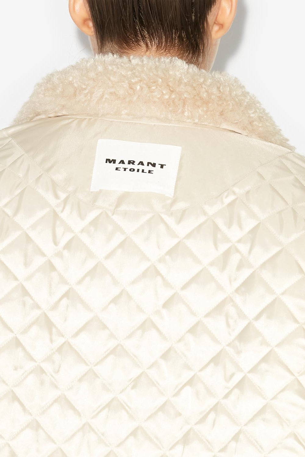 Carolina long sleeve reversible coat - Ecru - Woman - 3