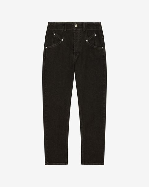 Pantalon niliane Woman Noir délavé 1