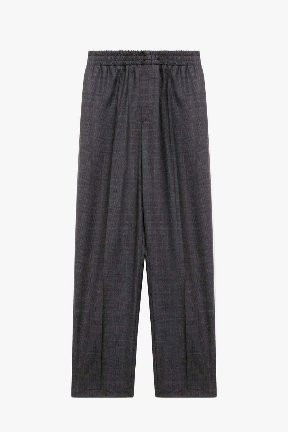 Nahili pleated glen plaid pants - Anthracite - Man - 1