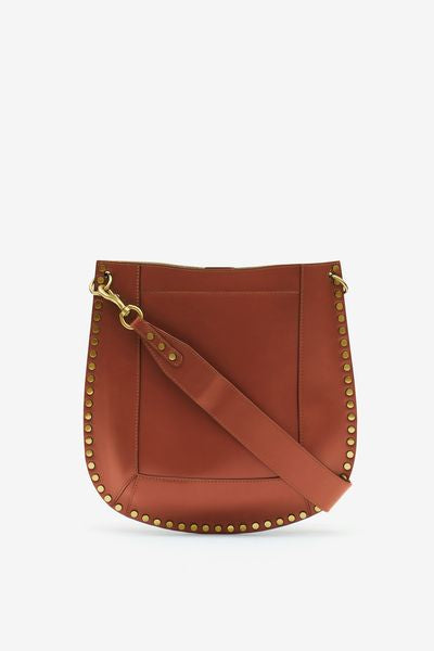 Leather hobo bag oskan - Cognac - Woman - 4