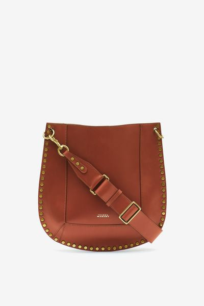 Leather hobo bag oskan - Cognac - Woman - 2