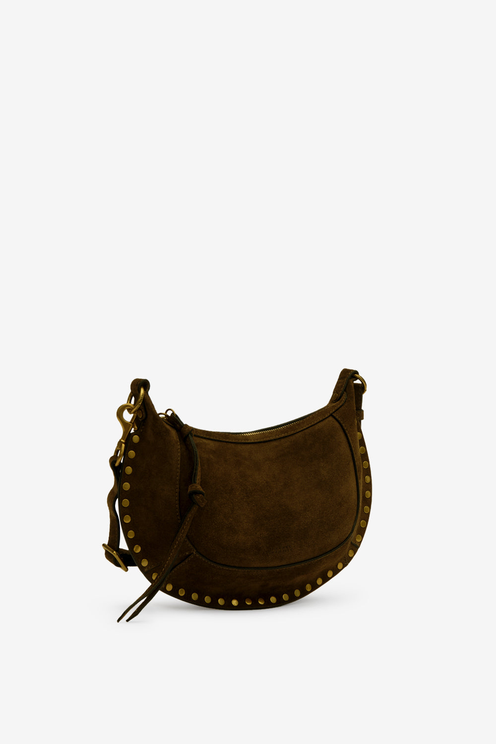 Borsetta baguette oskan moon in pelle di vitello scamosciata - Bronzo - Woman - 6