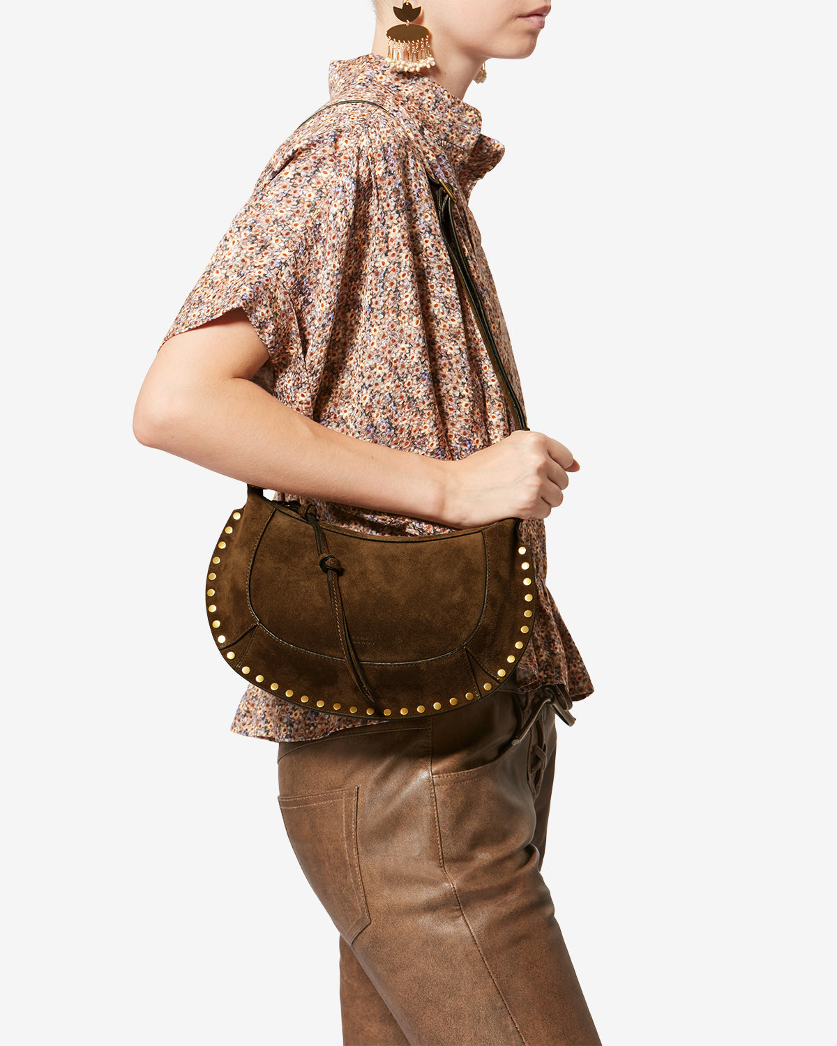 OSKAN MOON BAG Woman bronze | ISABEL MARANT Official online store