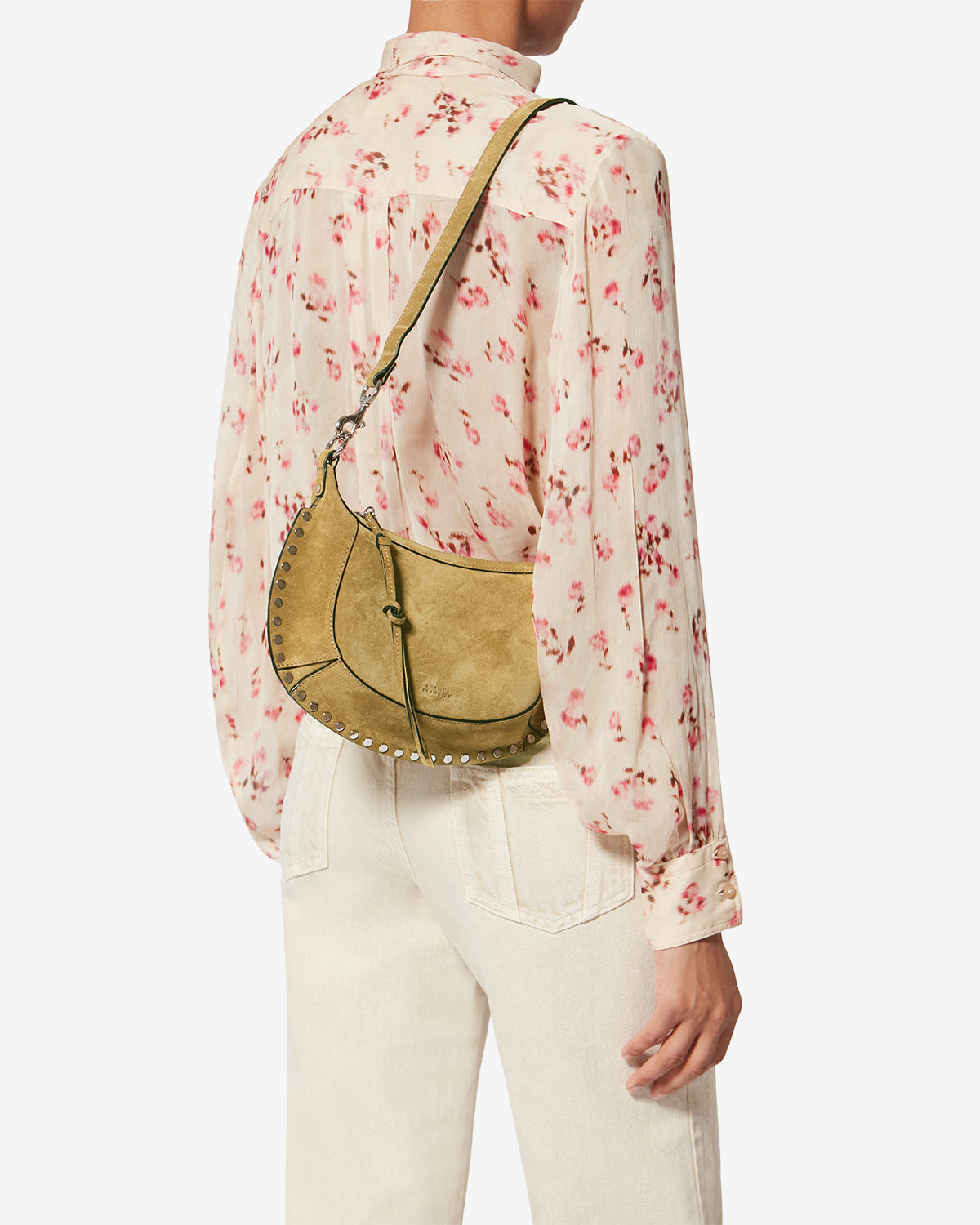 Oskan moon カーフスエード バゲット ハンドバッグ - Taupe - Woman - 2