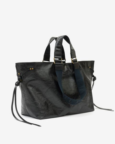 Wardy large tote bag in soft leather - Black - Woman - 10